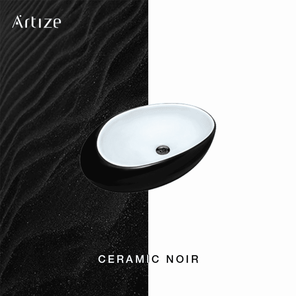 thiết bị phòng tắm màu đen